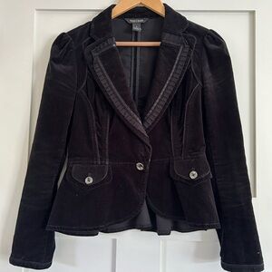 WHBM black corduroy blazer Sz 0